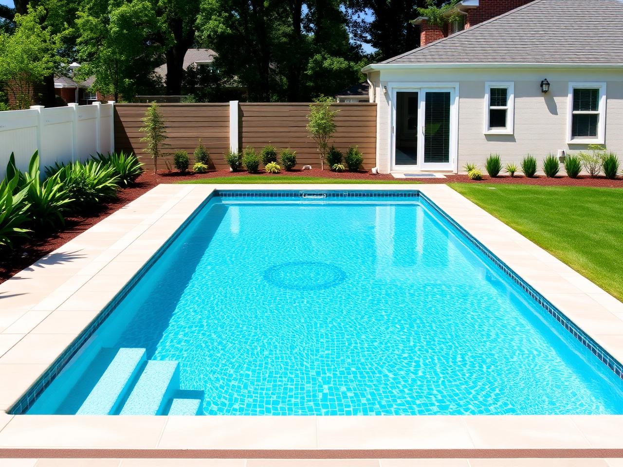 Piscine creusée rectangulaire